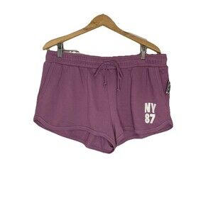 Aero Women's XL Purple Dolphins Shorts Cotton NWT Retro Cozy Lounge